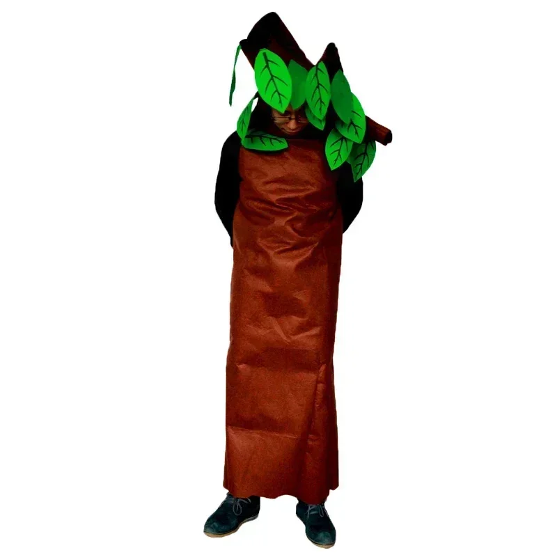 Adults and Kids Halloween Party Green Costumes Children's Trees Cosplay Clothes Party Costume Family Suit