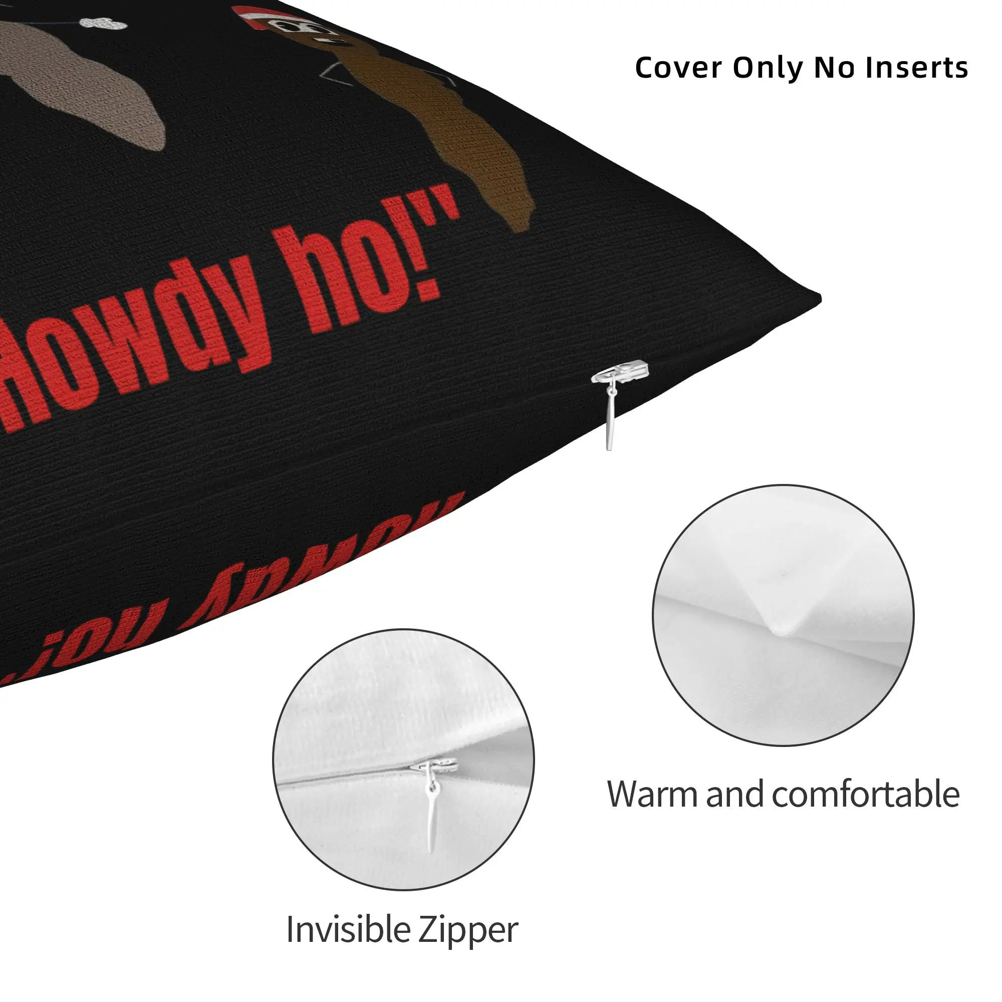 Mr Hankey Howdy Ho The Christmas Southparkd Pillowcase Polyester Cushion Cover Gift Throw Pillow Case Cover Home Zipper 18'