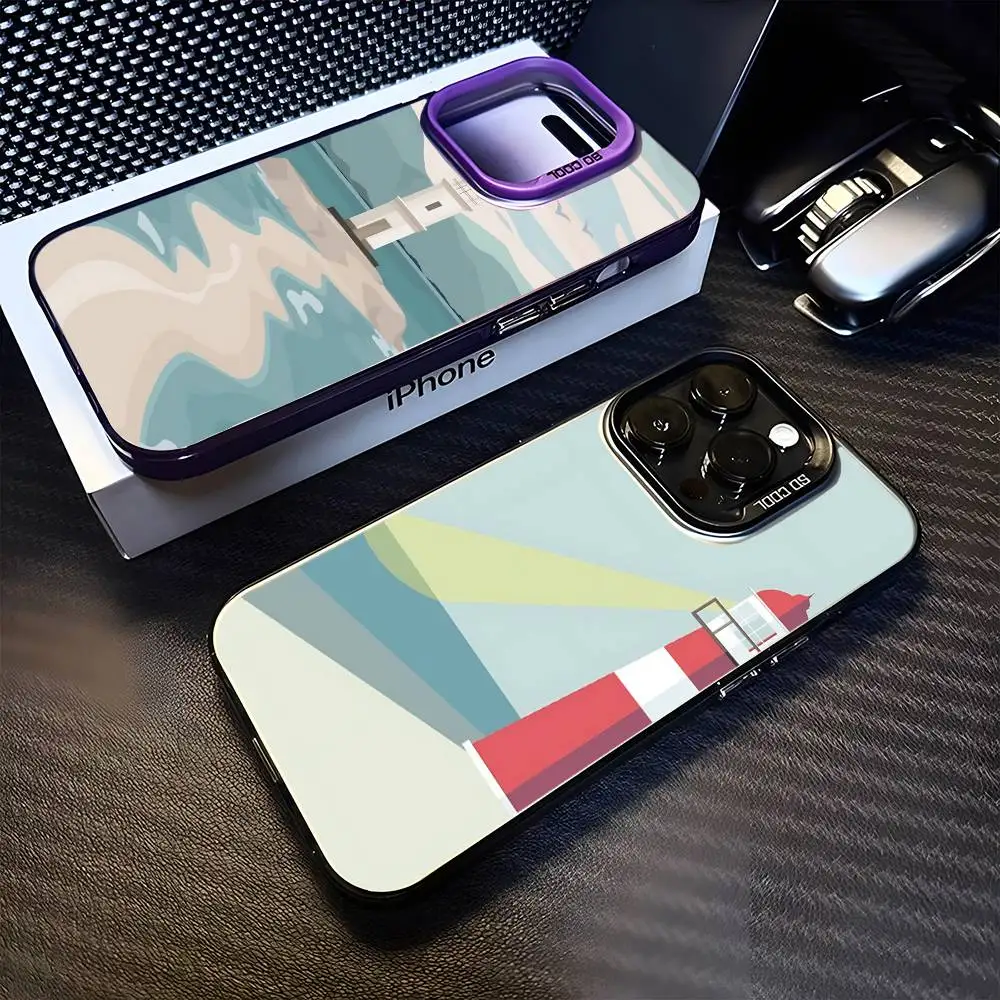 

Beacon Phone Case For iPhone17,16,15,14,13,12,11 Plus,Pro Max Purple Matte Shockproof Cover