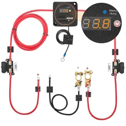 Battery Switch 12V Altage Split Charge Relay Set VSR 110AMP 140 Amp Camper RV Yacht Smart 2 Battery Bank Isolator Charge 3/5/7m