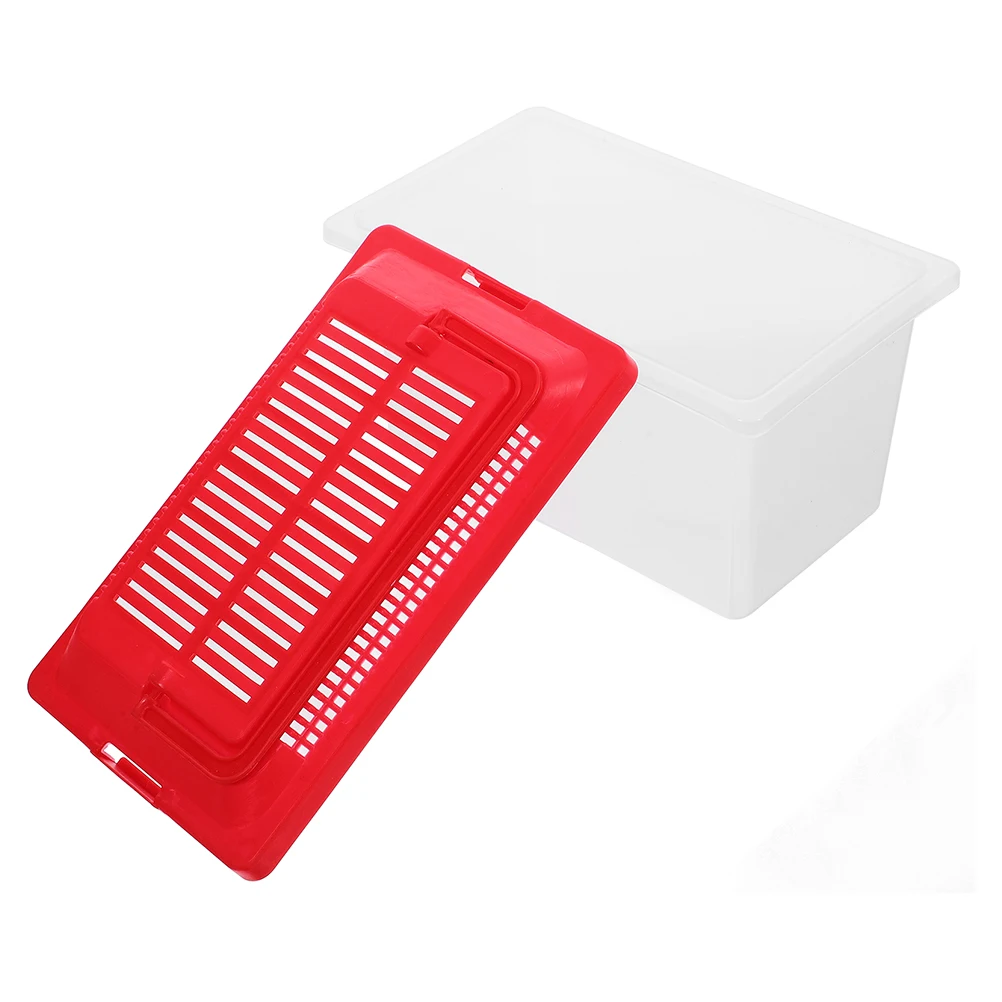 

Portable Fish Tank Box for Goldfish Turtle Aquarium PP Lid Mini Clear Plastic Container Betta Terrarium Hamsters