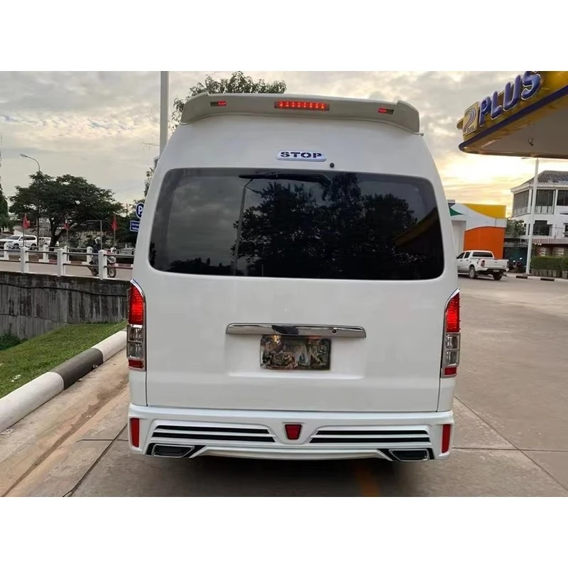 Wide Sad Face Front Rear Bumper Body Kit For Toyota Hiace 200 2014 Auto Exterior Conversion Modification Accessories 4