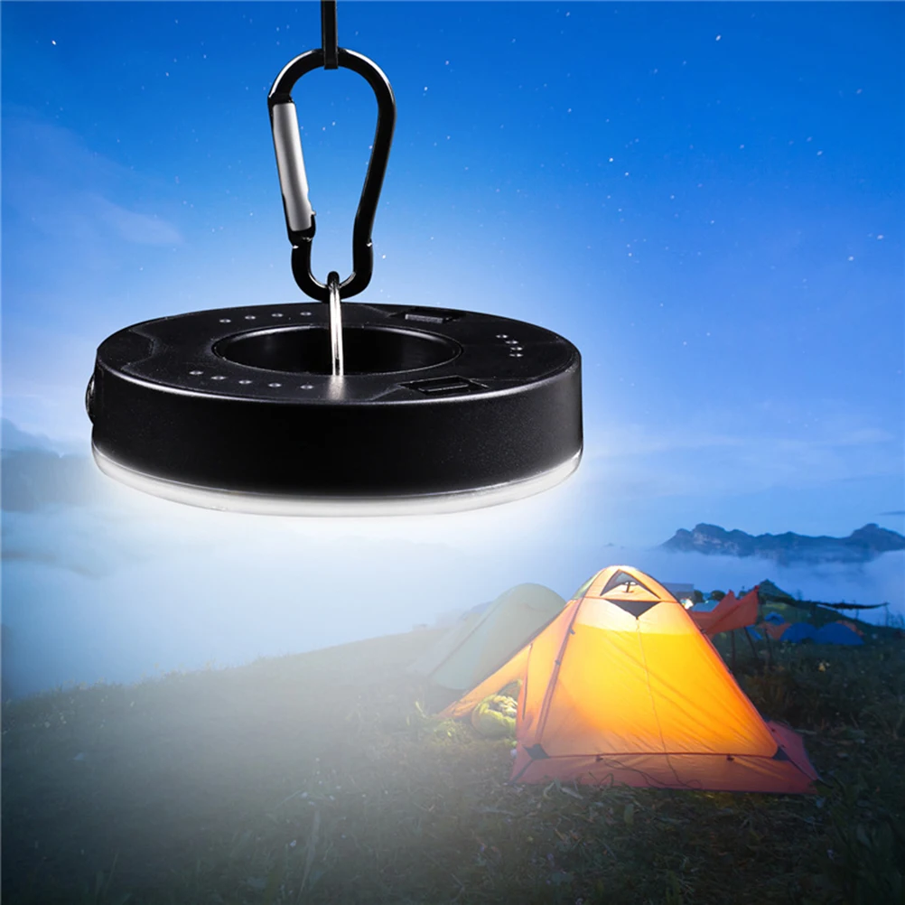

Hook Emergency Portable Camping LED Tent Lamp Cob Mini Outdoor Flashlight Torch Lamp Travel Carabiner Hook Light Without