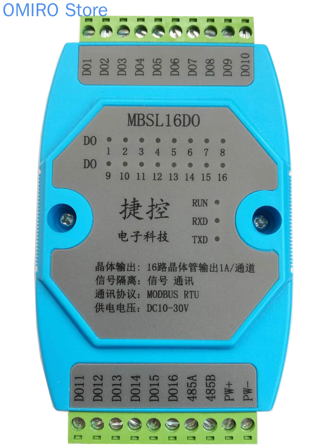 

16 Channel Digital Output Isolated MODBUS Acquisition and Control RS485 Control Module