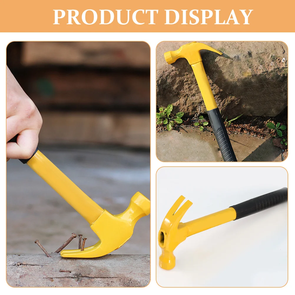 

Claw Hammer High Carbon Steel Multi-Purpose Ergonomic Non-Slip Handle Wall Nail Remover Woodworking Repairing Nailing Hammer