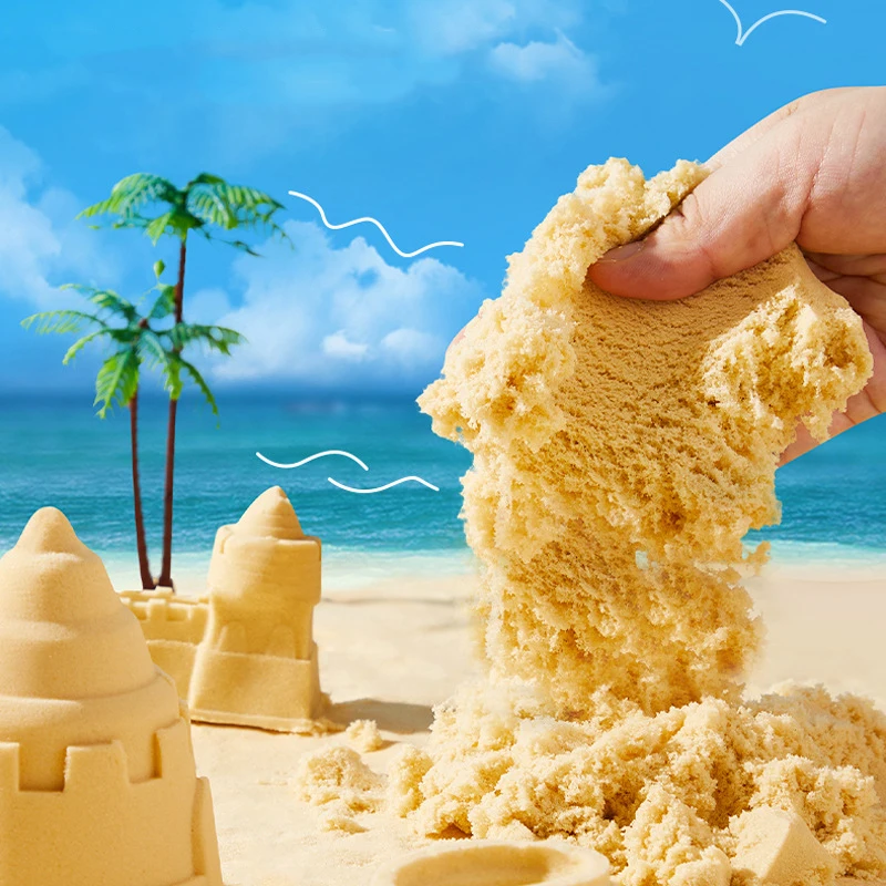 مجموعة لعب الرمل السحرية من ميدير مع تخزين صندوق الرمل، مجموعة متنوعة من ألعاب الشاطئ للأطفال، مجموعة رمل مساحة قابلة للتشكيل للأطفال 3 سنوات فما فوق #6