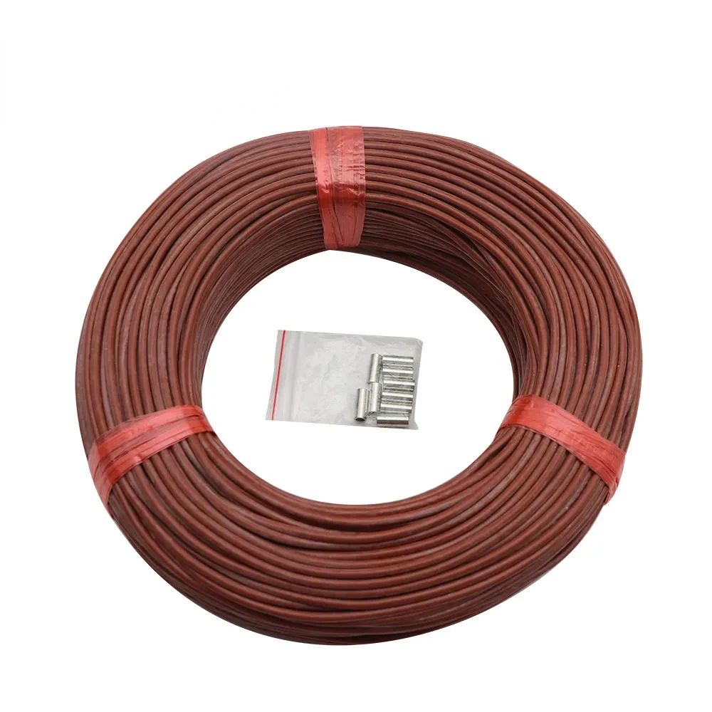 5-100 Meters Infrared Warm Floor Cable 12K 33ohm/m Electric Carbon Heating Wire Coil 2.0mm Fiber Wire Floor Hotline Thickening T