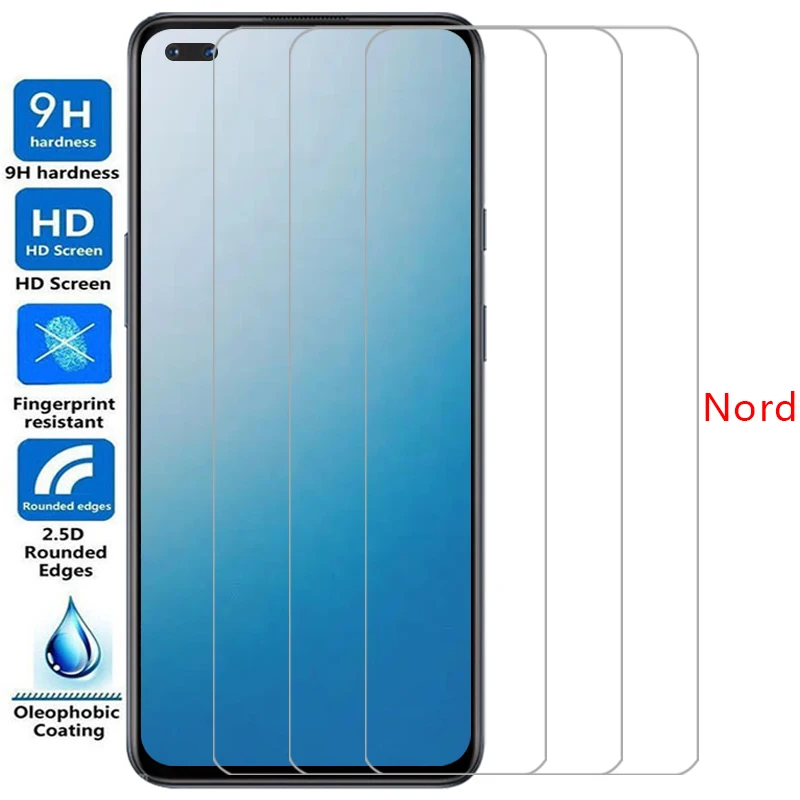 واقي شاشة لهاتف Oneplus nord 5g من الزجاج المقسى الواقي على oneplusnord Film Glas 9h one plus oneplu onepls