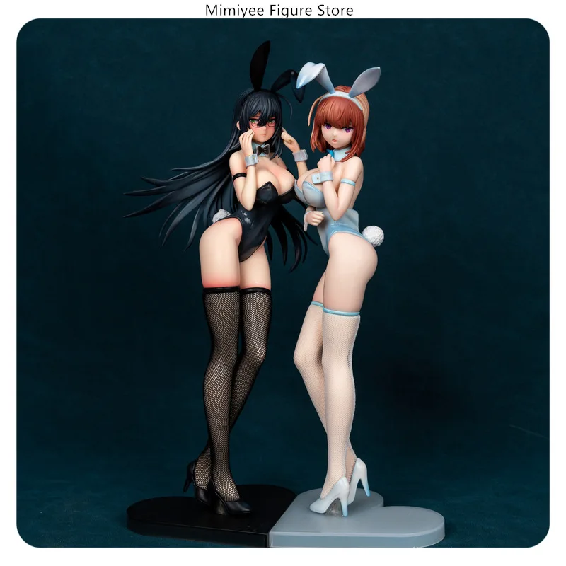 

32cm Black Bunny Girl & 30cm White Bunny Girl Cartoon Girl Standing Pose Anime Figure Statue Desktop Decoration Gift