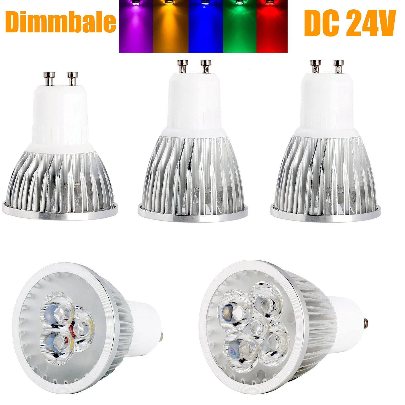 Dimmable Led Spotlight 9W 12W 15W Light Bulbs Warm White 60 Degree Beam Angle 24V For Truck Gu10 Bulb Gu5.3 E12 Dc E27 Brightest