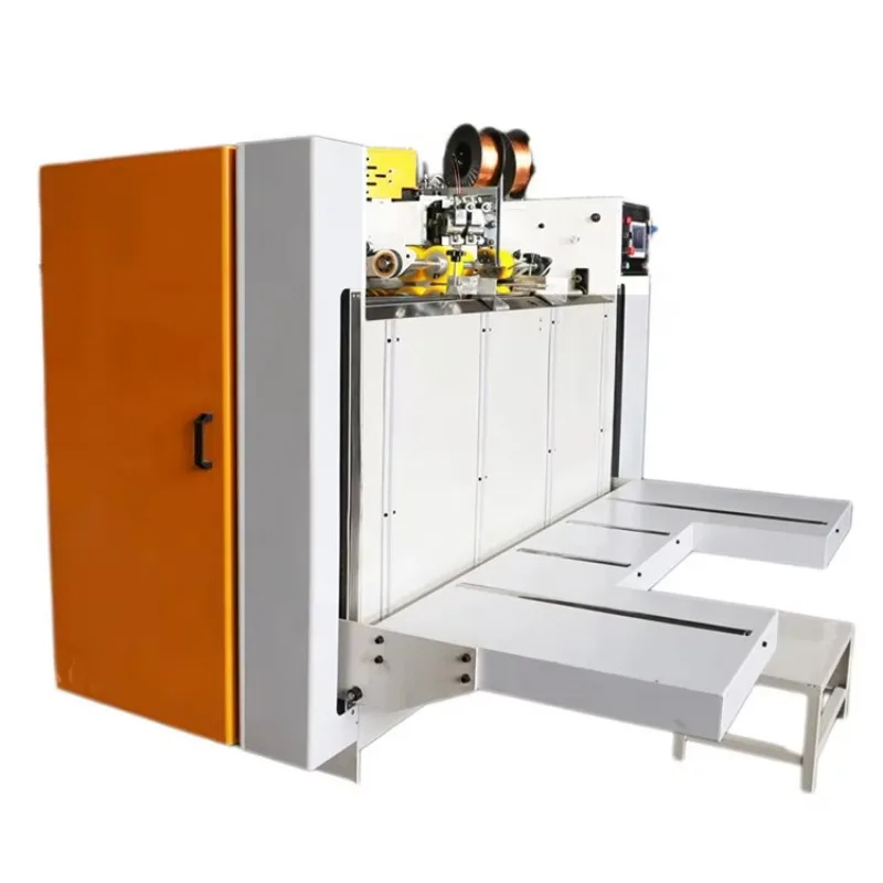 Karton, Kartonhefter, Wellkartonmaschine, halbautomatisches Nähen