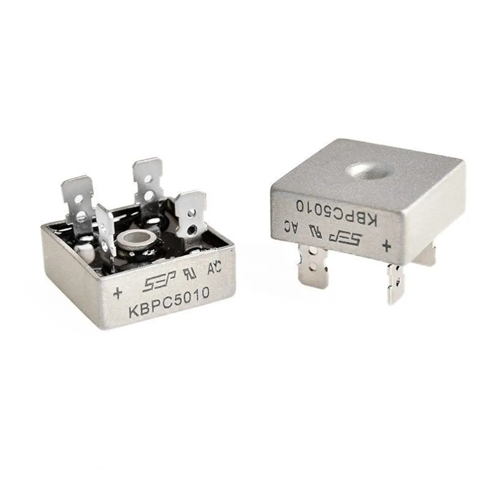 KBPC5010 Brückengleichrichter 50A 1000V AC Metallgehäuse Einphasiger Diodenbrückengleichrichter – Detail 8