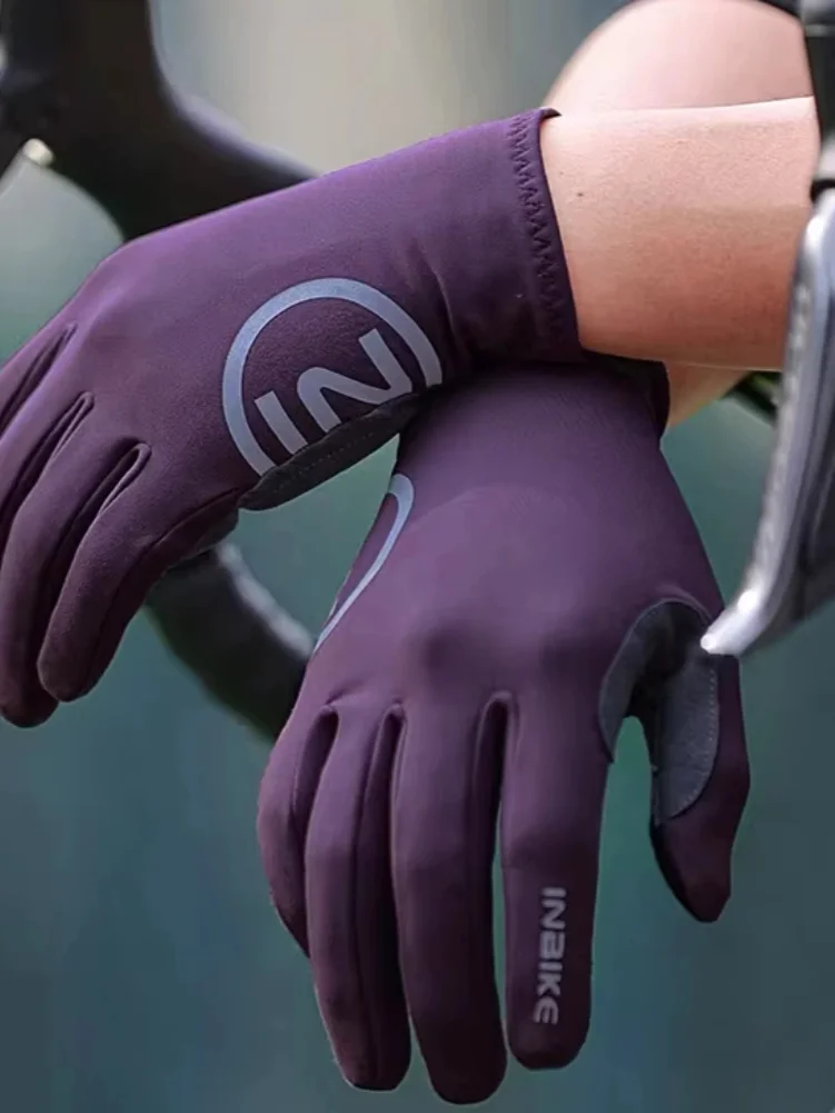 AliExpress NONE 2024 Cycling Gloves Gel Padded for Men Autumn Winter Fleece Road Bike Gloves MTB Full Finger Touchscreen Bike Accessories