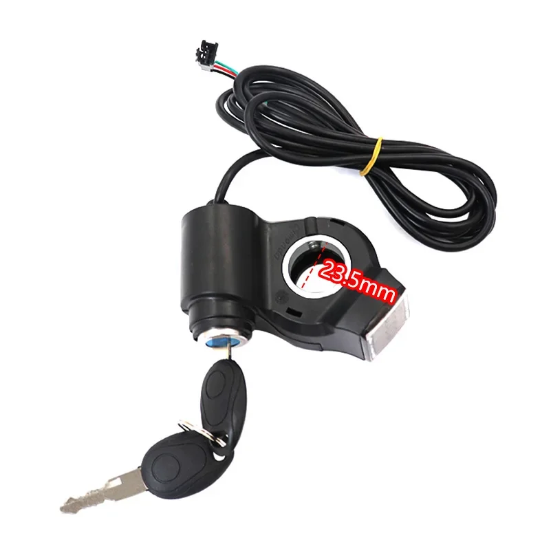 Electric Scooter LCD Thumb Throttle Voltmeter Digital Voltage Display Switch Power with Key Lock Bicycle Accessories image 3