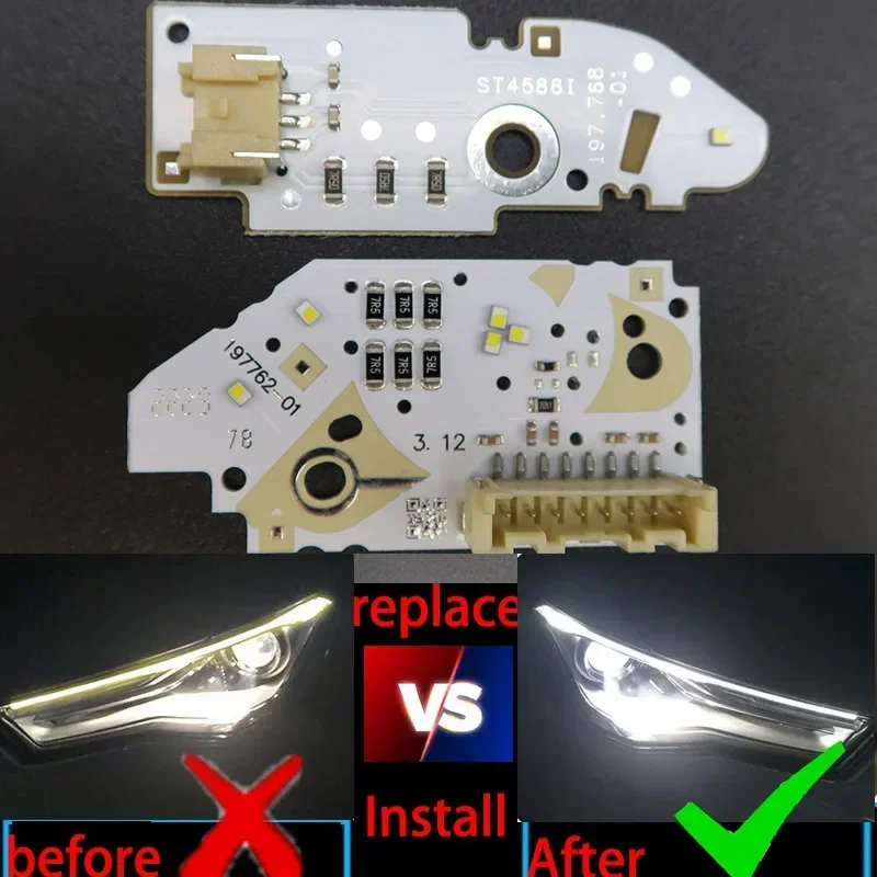 Nieuwe Auto Koplampen Drl Chip Ballast Chip Led Printplaat Lichtbron Bord Licht Microchip Wit Licht Voor Audi A6lc7 2016-18