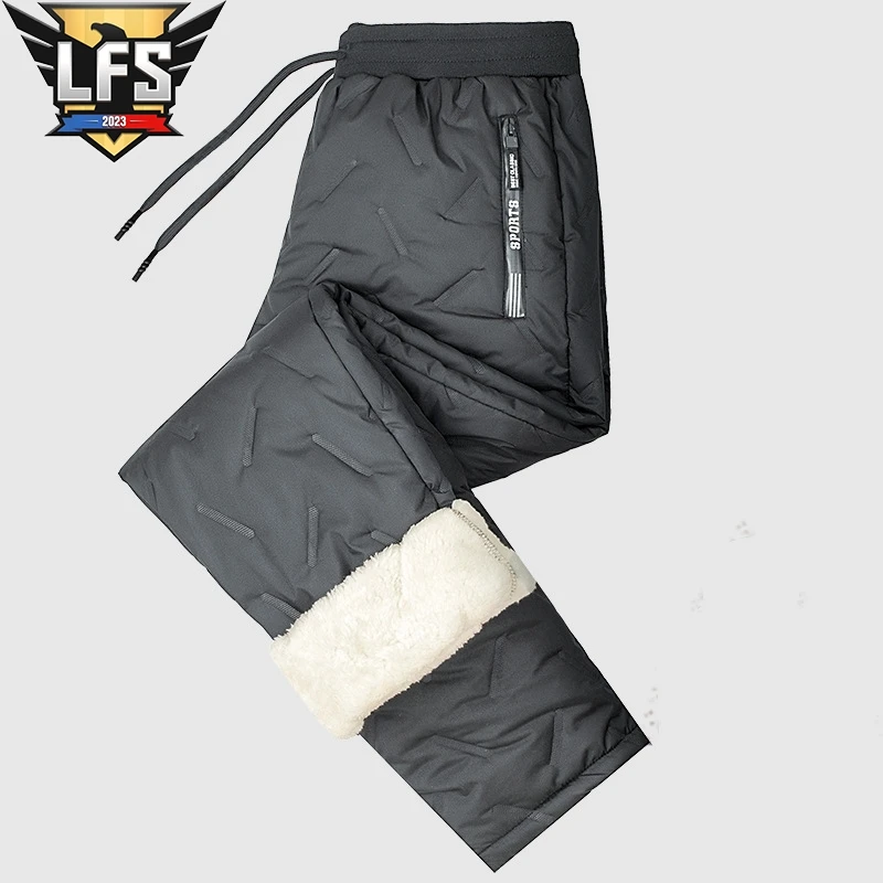 2023 Outdoor Casual Pants for Men Pure Cotton Cold-Proof Loose Pants High Quality Design Selling Cashmere Pants Joggers Cargo