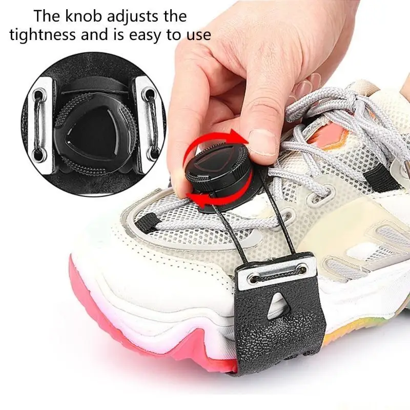 31BE Ice Shoe Grippers Traction Cleats Shoe Chain for Walking Climbing Ice Cleats