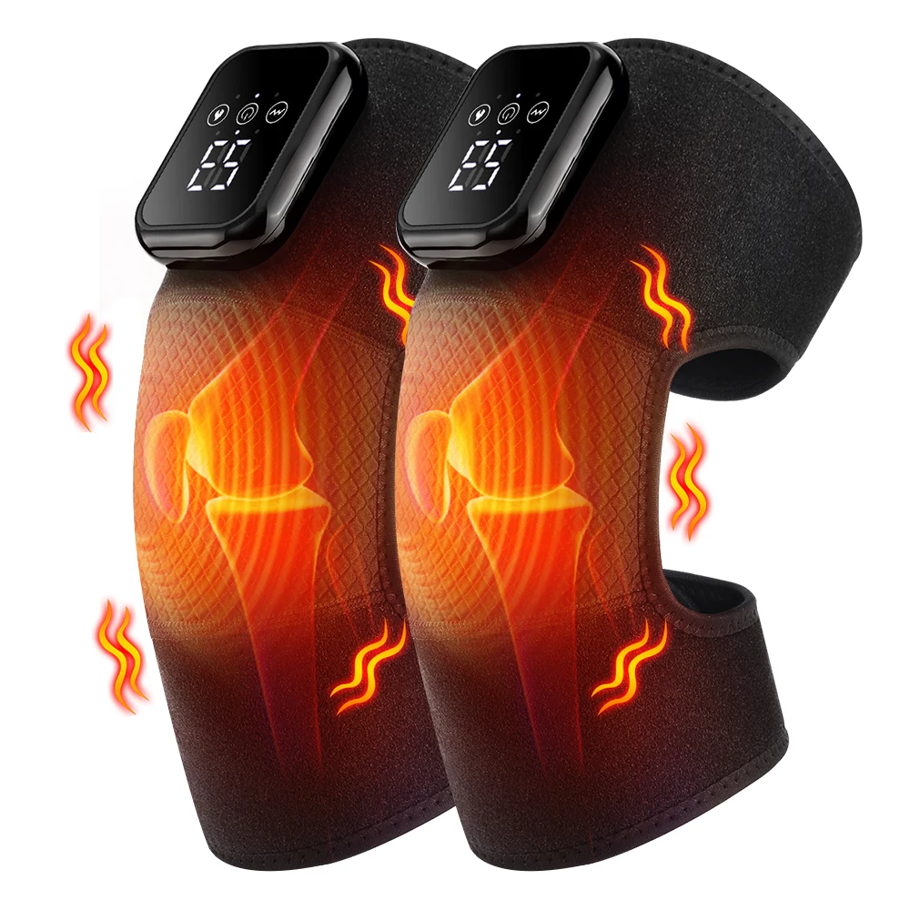 

Electric Knee Massager Pad Heating Vibration Leg Joint Therapy Massage Machine Wrap Brace Thermal Muscle Relaxation Belt Heated