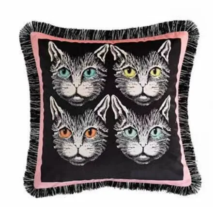 Luxe Fluwelen Kwastje Kussenhoes Zachte Konijn Kussensloop Home Decoratieve Hoge Kwaliteit Sofa Kussens Pillows Decor Home