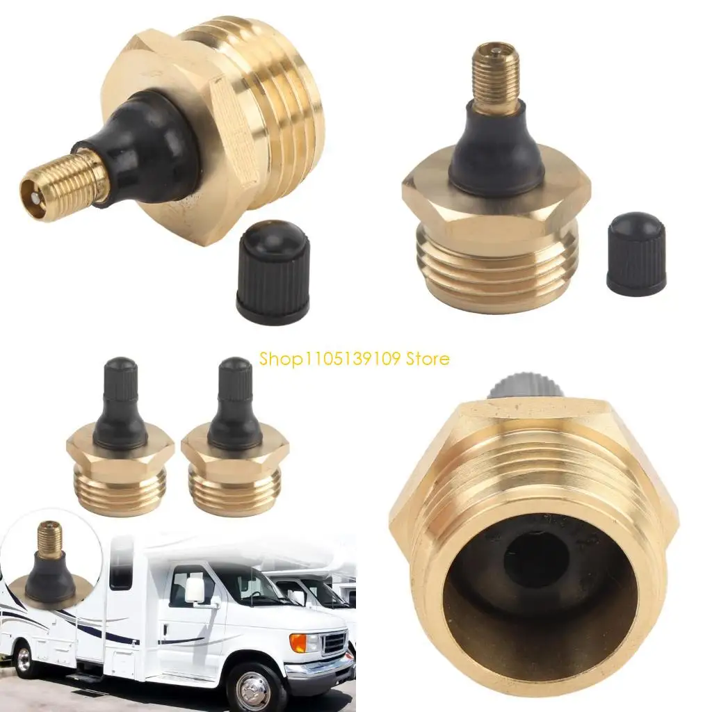 

P5ED Winterize Blow Out Plug Adapter for Water Pipes Brass Construction Provide Robust Defense Against Winter Freeze Damage