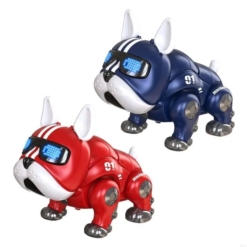 

N84E 4.17x7x6.1in Simulated Electric Puppy with Glow Eye Sing&Dance Dog for Kids