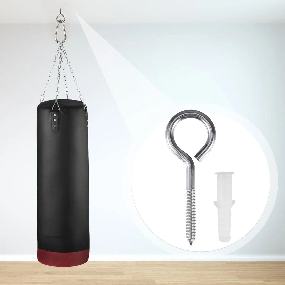 

10pcs 304 Stainless Steel Eye Bolt Ring Screw 70Mm Long Thread Self Tapping For Wood Outdoor Marine Durable Fastener Hardware