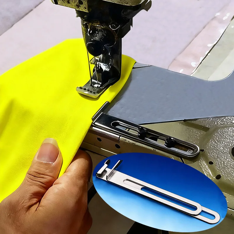 

Industrial Sewing Coverstitch Machine Accessories Seam Guide Lockstich Tool Roll Edge Stretch Flat Seaming Positioning Device