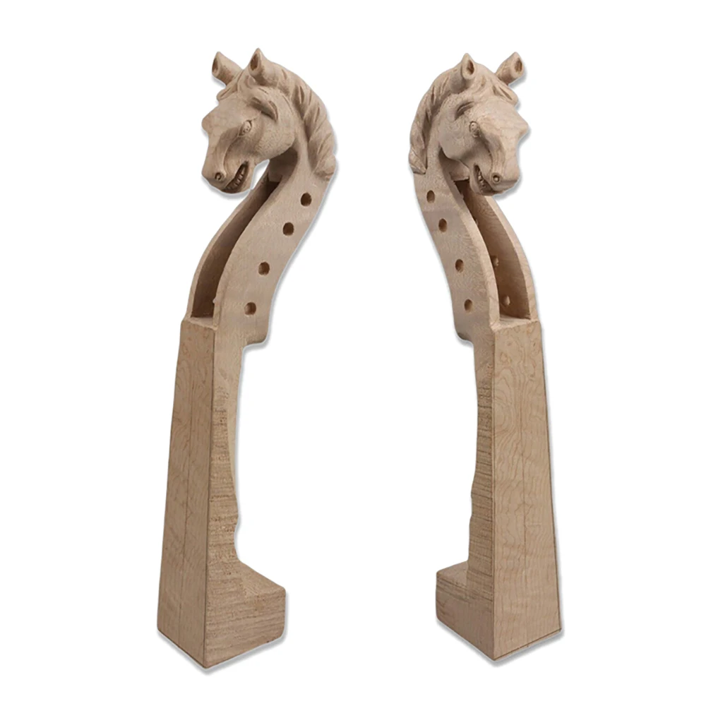 4 string 4/4 Size Violin Neck fine natural maple violin Pure Hand Carved Horse Unique shape Replacement Violin Accessory