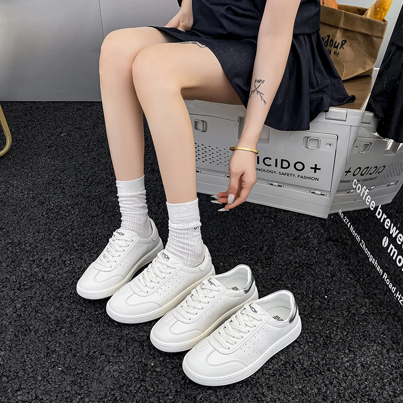 

2025 NEW Classic Casual Leathe Outdoor Sneakers Fashion Trend Flat Designer Walking Shoes Footwear Vulcanized Shoes