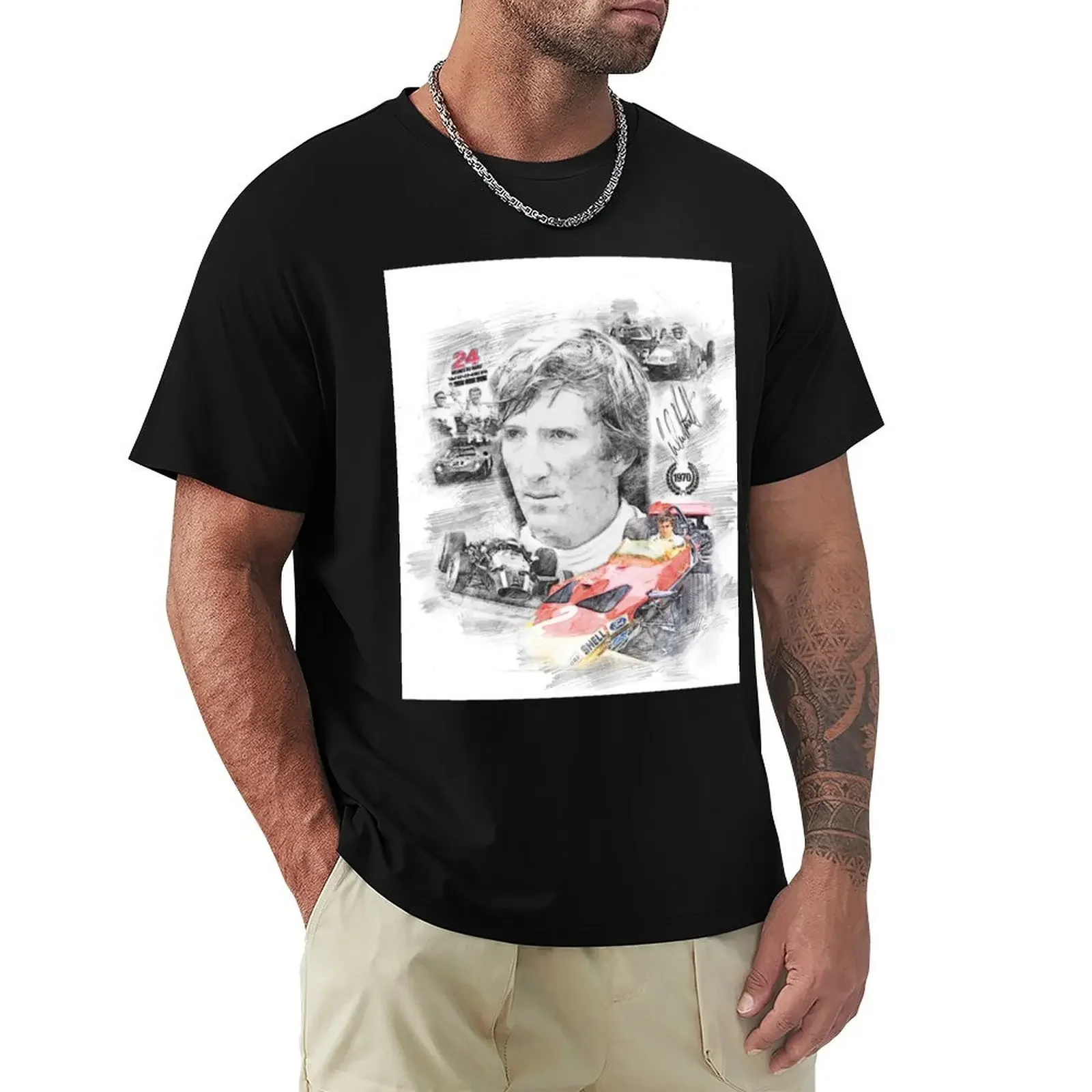 Jochen Rindt T-Shirt summer clothes man clothes kawaii clothes oversized t shirts for men