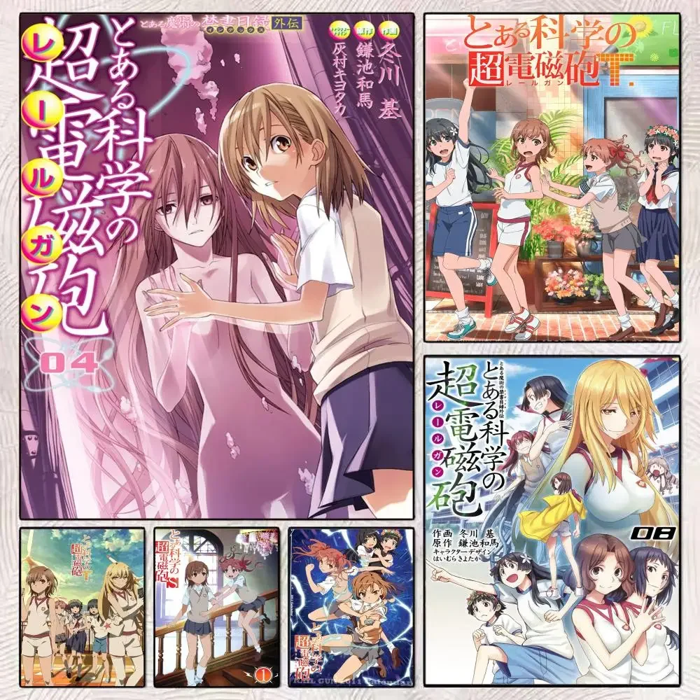 Anime A Certain Scientific Railgun Painting Calligraphy Modern Canvas Poster Wall Art Aesthetic Bedroom Decor for Cafe Home Gift