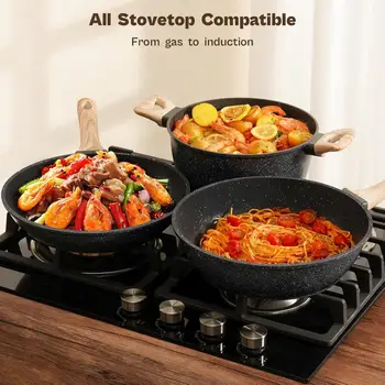 12 best sales Conjunto de utensílios de cozinha em granito - №4