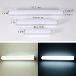 12W 16W 22W LED Wall Lamp Bathroom Mirror Light Indoor AC85-265V Long Strips Wall Mirror Light Warm / Cool White For Home Decor