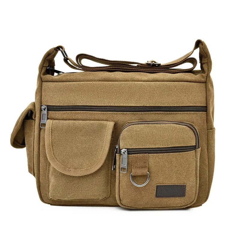 

Men Canvas Shoulder Bags Casual Tote Travel Men's Crossbody Bag Luxury Messenger Bags Fashion High Quality Handbag