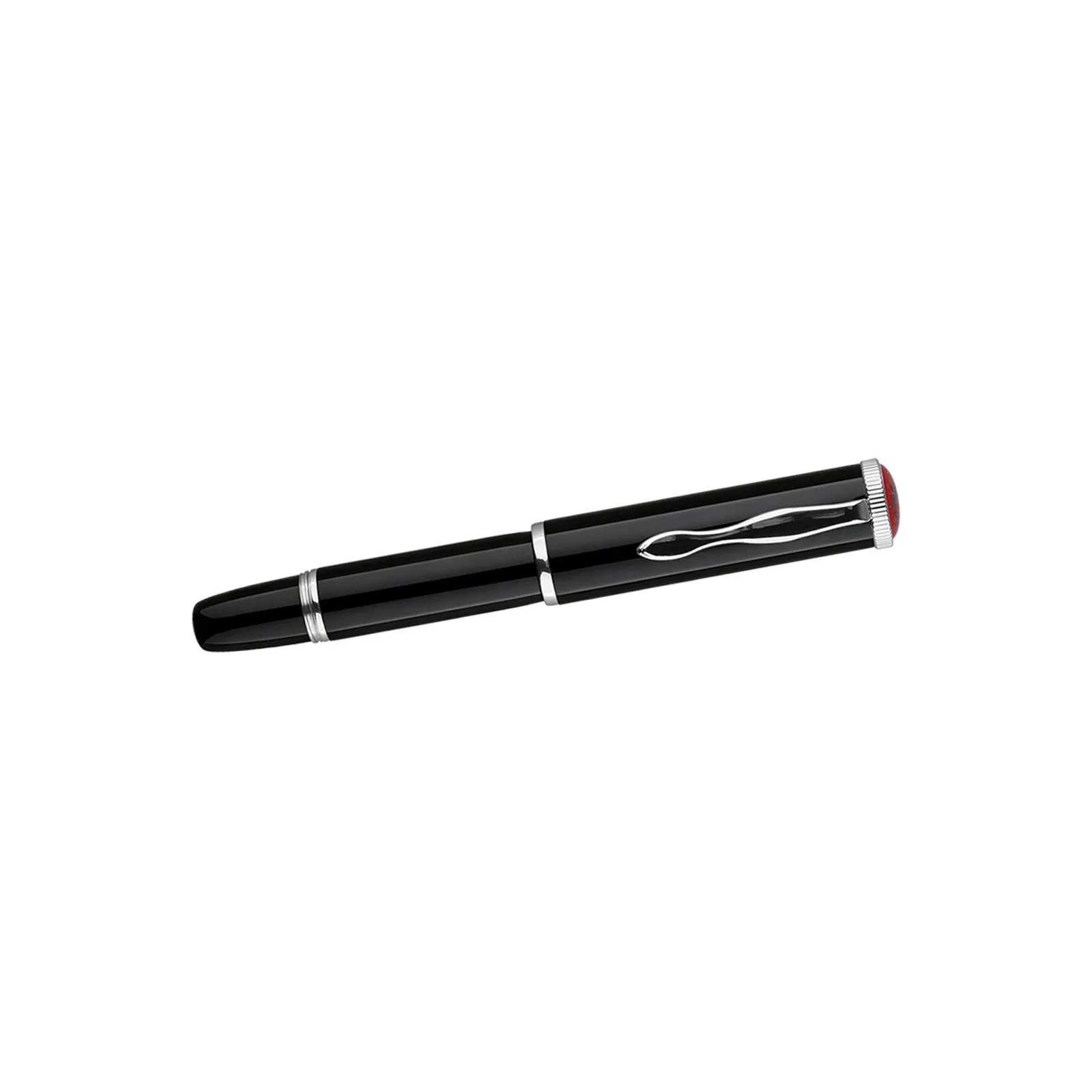 MAJOHN RS2 Mini Fountain Pen Solid Brass Body Lightweight EDC Pocket Pen, Fits 2.3mm Short Ink Cartridge for Daily Writing