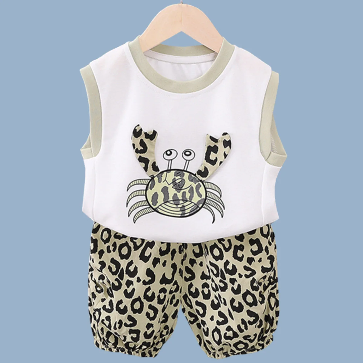 

New Summer Baby Girls Clothes Set Children Boys Vest+Shorts 2Pcs/Sets Kids Clothing Infant Boy Clothes Toddler Girl Clothes Suit