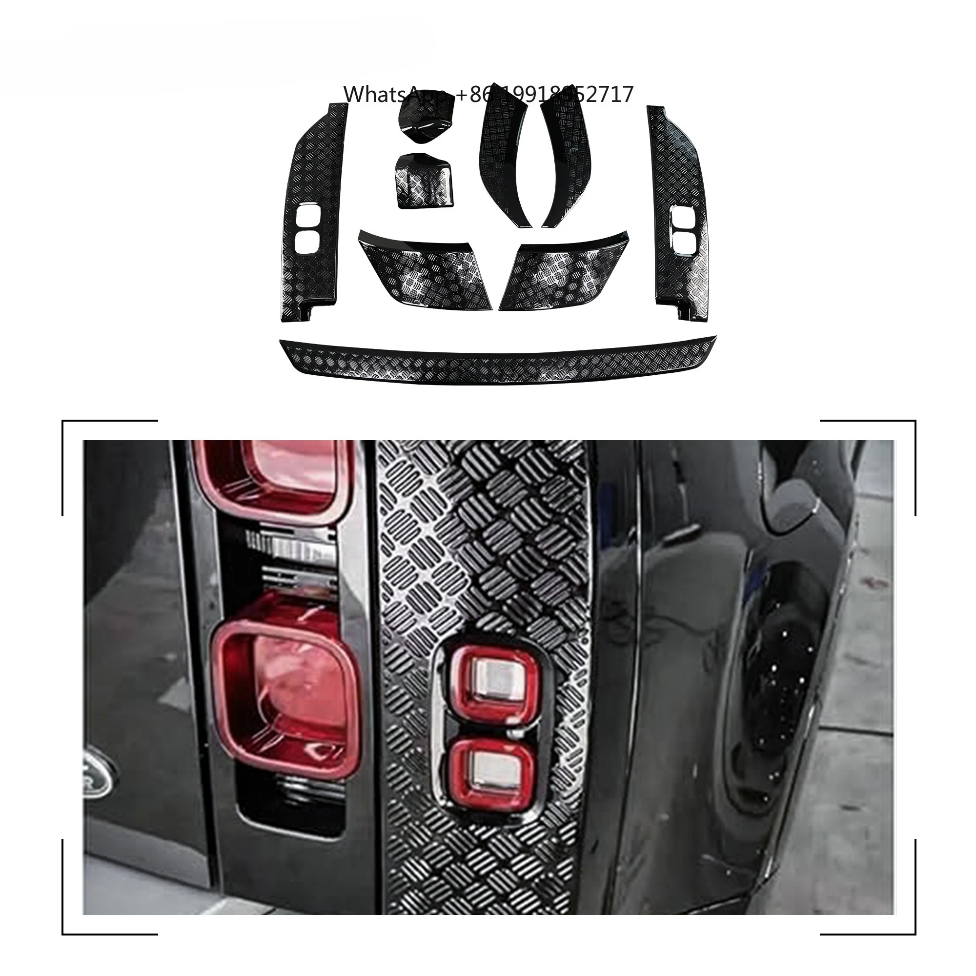 Car Exterior Accessories Scratch Protection Plate Decal Cover Kit Fits Defender L663