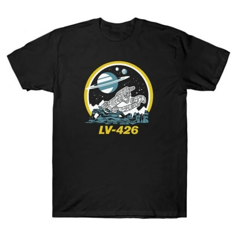 

LV 426 Derelict Spacecraft 0412 Retro Sci-Fi Alien Gift T-Shirt Weyland Horror movie Xenomorph Graphic clothes All size tops