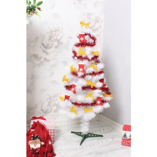 Use At Market 90 cm Economical Christmas White Pine Tree Set 2