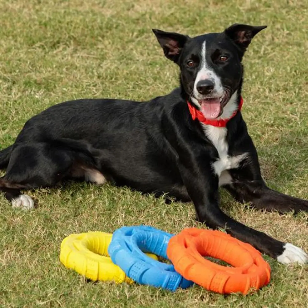 

Dog Supplies TPR Foam Dog Pull Ring Toys Teeth Grinding Non-Toxic Interactive Dog Toys Bite Resistant Soft Pet Pull Toy Dogs