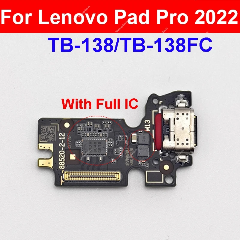 USB Charger Port Board For Lenovo Pad Pro 2022 TB-138 TB-138FC USB Charging Jack Dock Board Connector Parts