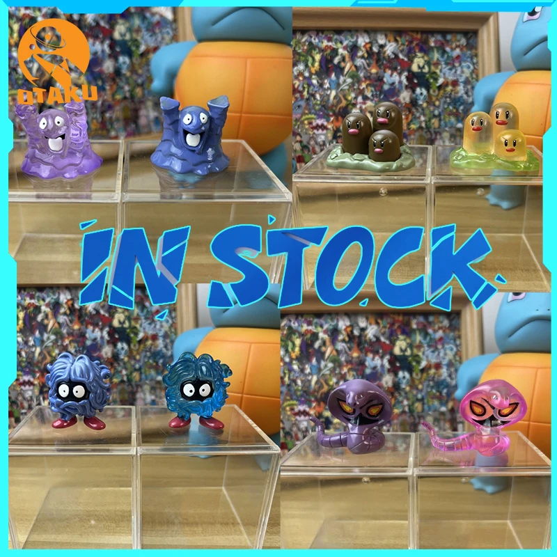 

New Tangela Ekans Grimer Dugtriotransparent Doll Arbok Snake Figure Pvc Model Ornaments Accessories Children Room Desk Toy Gifts