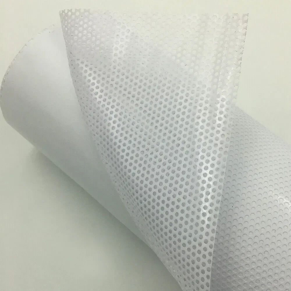 

Self-adhesive Film Car Black White Mesh Sticker One Way Vision Perforated Vinyl Privacy Window Film Car Accessories