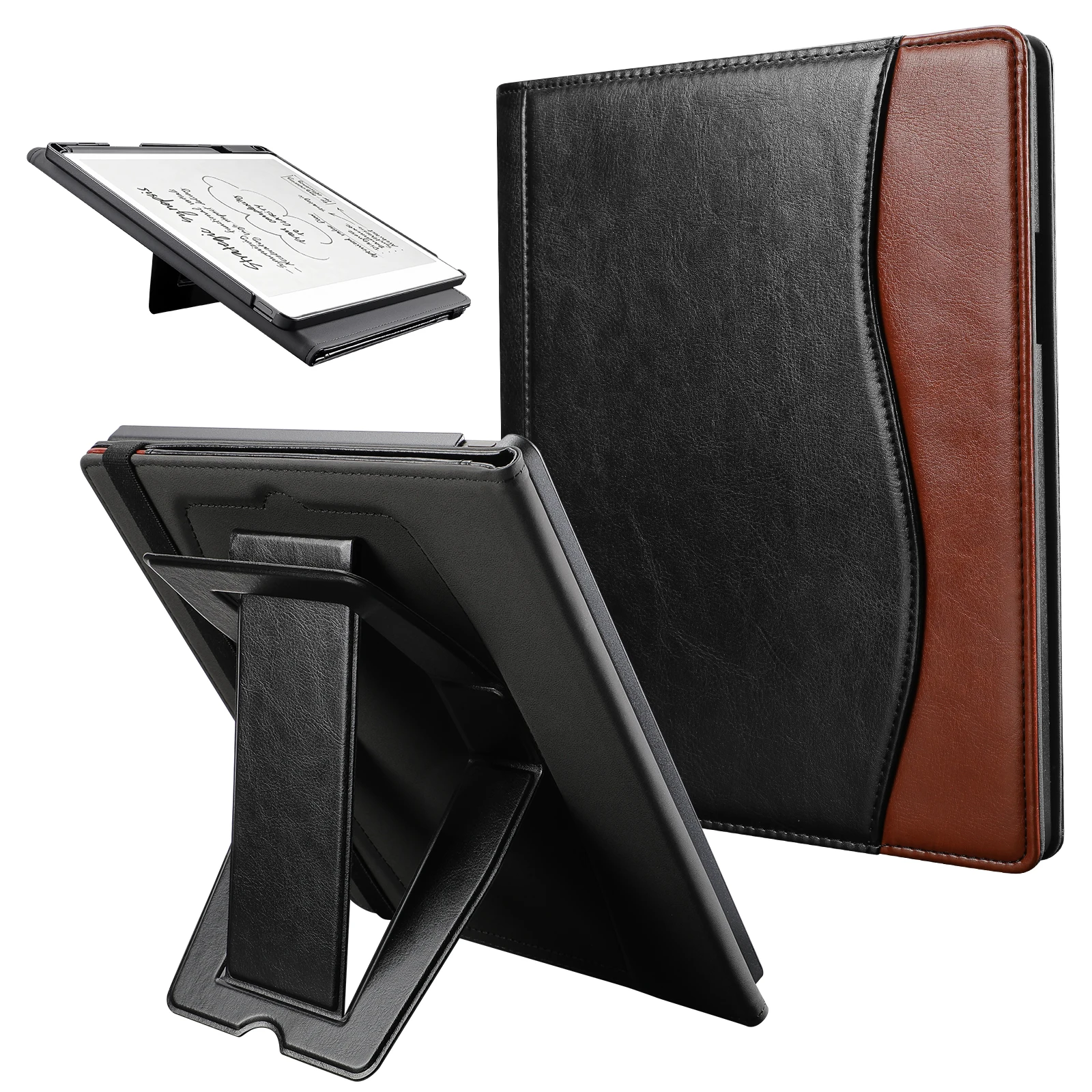 Étui pour tablette Remarkable Paper Pure 10.3 pouces, avec dragonne légère, coque arrière rigide, étui de protection type livre, porte-stylo, support intégré