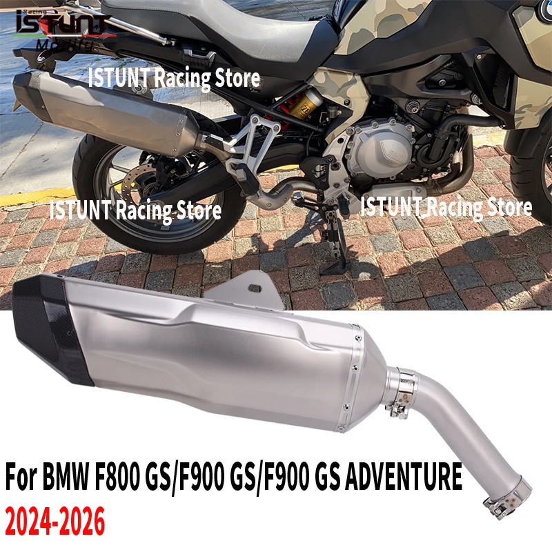 For BMW F800 GS F900GS F900 GS ADV Adventure 2024 2025 2026 Motorcycle Escape Muffler Exhaust Middle Link Pipe Connect Muffler