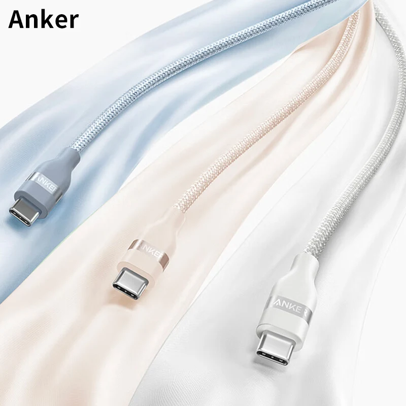 Anker A82E2 USB C to USB C Cable 240W Upcycled Braided Fast Charging Cord 3ft 6ft Optional for iPhone 16 Pro Series