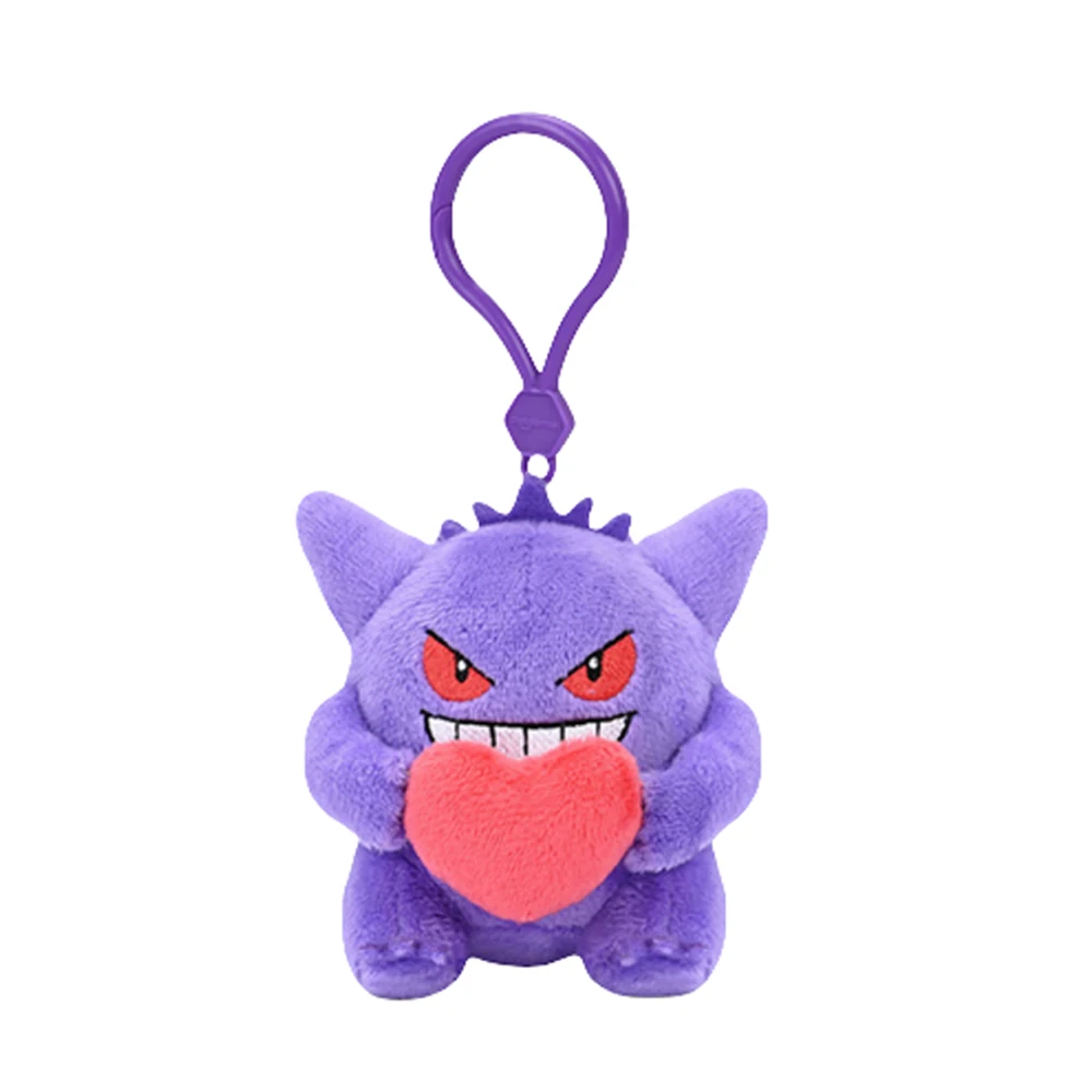 البوكيمون Gengar Jigglypuff Bulbasaur أفخم دمية محشوة Mimikyu Mew Togepi Kawaii المفاتيح ظهره قلادة كيرينغ هدايا عيد الميلاد