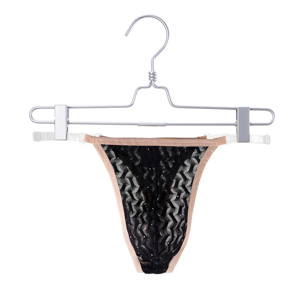 Men Ultra-thin Soft Comfy Low Rise Panties See Through Hollow Out Sexy G-strings Underwear T-back Breathable Quick Drying Thongs