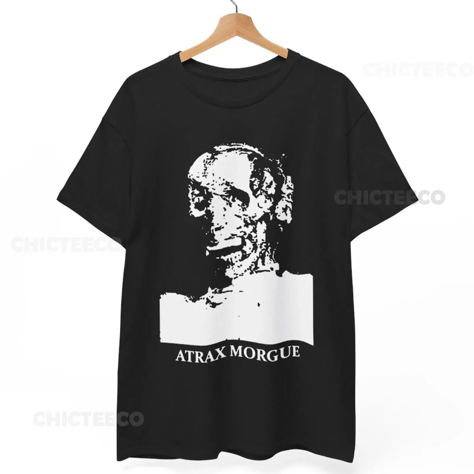 T shirt unisex Atrax Morgue Power Electronics Death Industrial Noise Music vintage Washed Unisex Casual streetwear Stylish