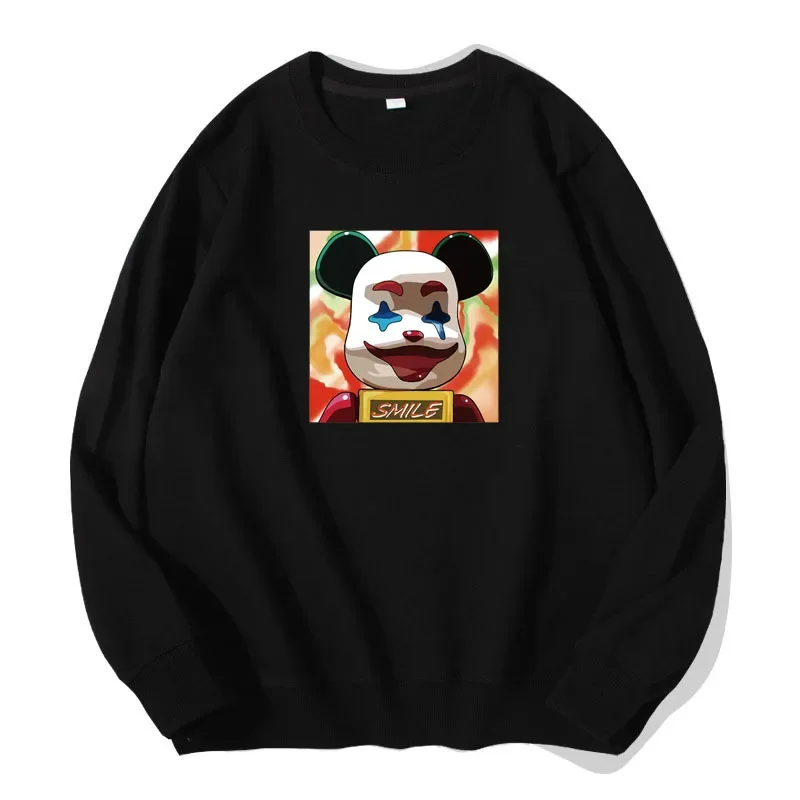 Sweat-Shirt à Manches sulfen Pur Coton pour Femme, Vêtement Décontracté, Pull Tendance, Joker Mouse, Streetwear, Printemps Automne